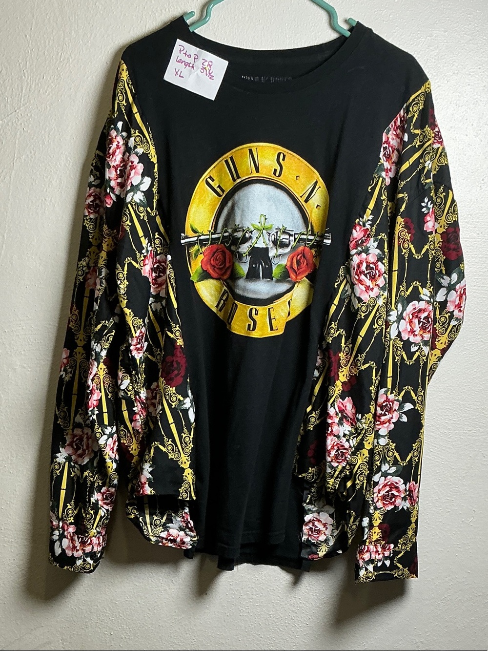 Upcycled Rock Band Flannel Shirt | Handmade One-of-a-Kind Graphic
